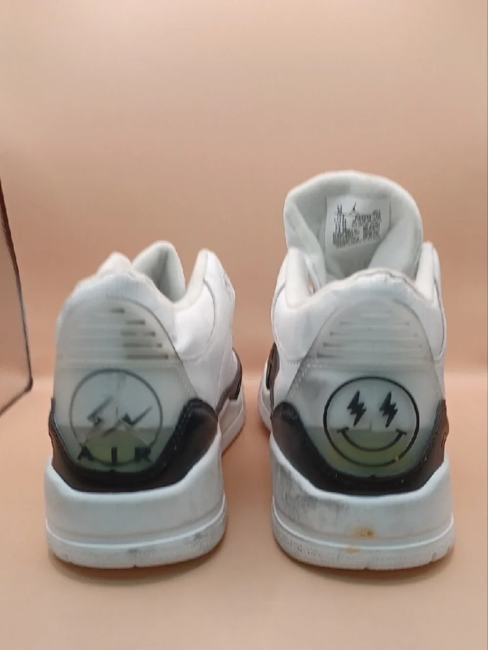 Pre-Owned Nike Air Jordan 3 Retro SP Fragment Design Sneakers-White/Black Sz 10